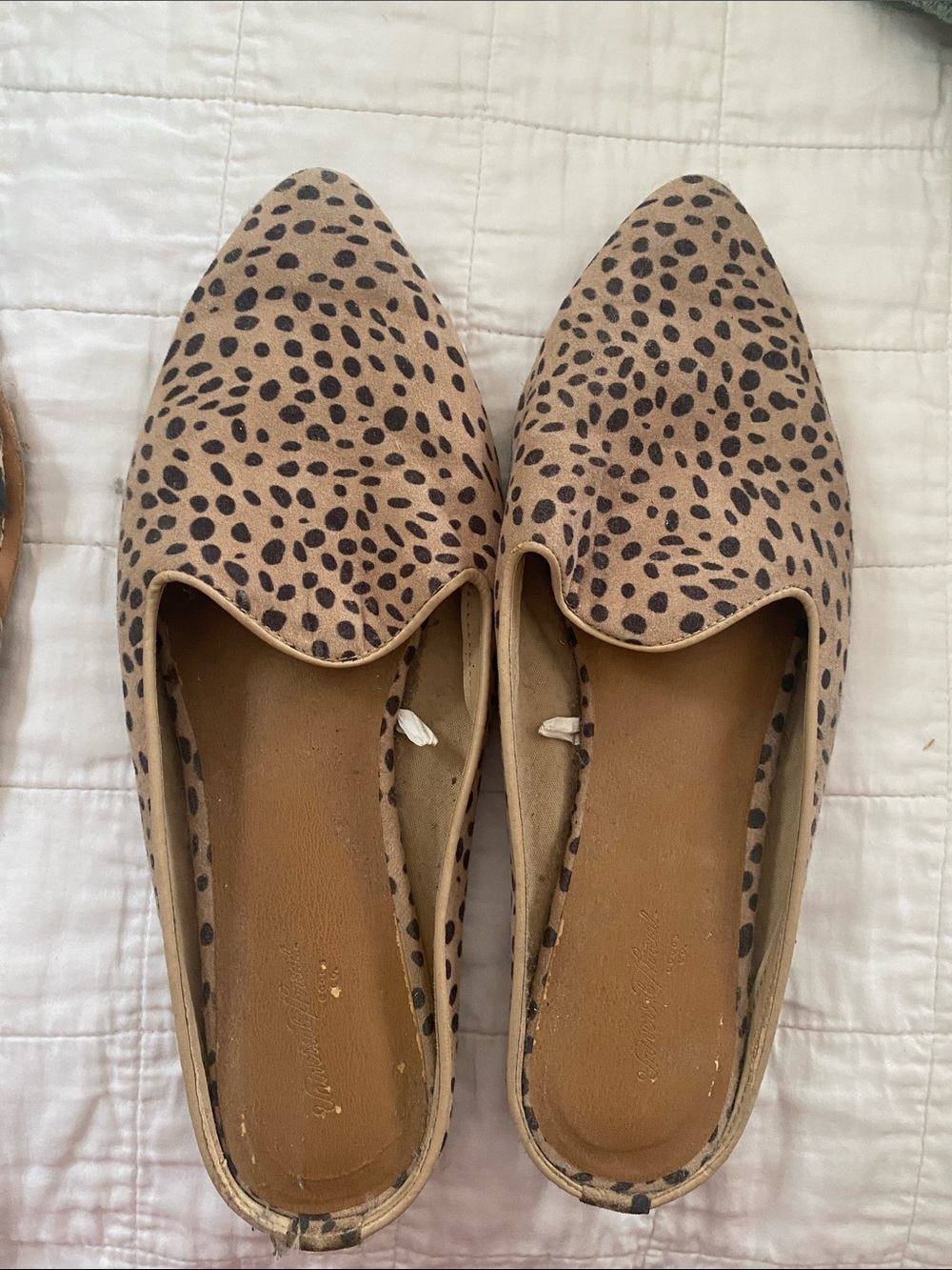 Universal Thread Leopard-Print Slip-On Mules in Tan and Black